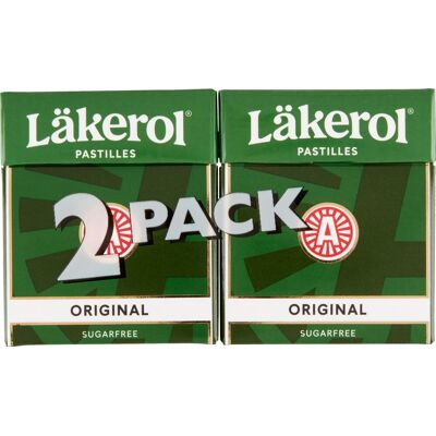 Läkerol Original Grøn, 2 Pakker Á 25 G Läkerol Original Grøn, 2 Pakker Á 25 G