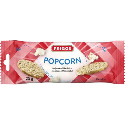 Friggs Majskiks Snackpack Popcorn, Glutenfri, 25 G Friggs Majskiks Snackpack Popcorn, Glutenfri, 25 G