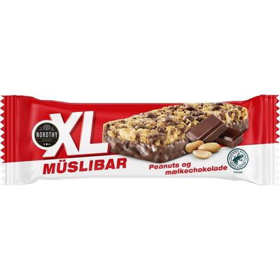 Nordthy Xl Müsli Bar Peanuts/mælkechokolade 50 G Nordthy Xl Müsli Bar Peanuts/mælkechokolade 50 G