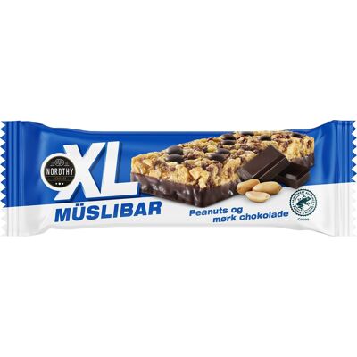Nordthy Xl Müsli Bar Peanuts/mørk Chokolade 50 G Nordthy Xl Müsli Bar Peanuts/mørk Chokolade 50 G