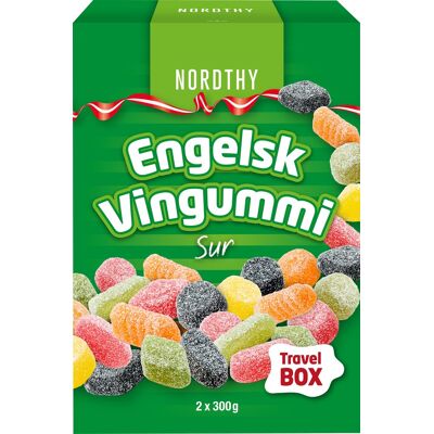 Nordthy Engelsk Vingummi Sur, 600g Nordthy Engelsk Vingummi Sur, 600g