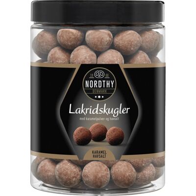 Nordthy Lakridskugler Med Karamel Og Havsalt, 600g Nordthy Lakridskugler Med Karamel Og Havsalt, 600g