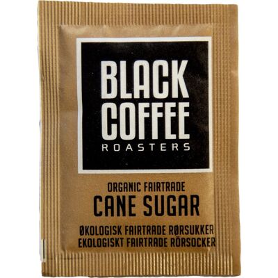 Black Coffee Økologisk Fairtrade Rørsukker Breve 3,6g, 1000 Stk Black Coffee Økologisk Fairtrade Rørsukker Breve 3,6g, 1000 Stk