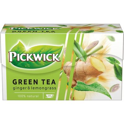 Pickwick Grøn Te, Ginger/lemon, 20 Breve Pickwick Grøn Te, Ginger/lemon, 20 Breve