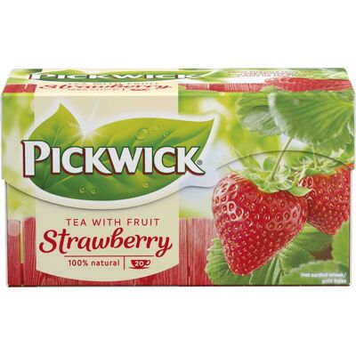 Pickwick Strawberry - 20 blade - 12 pakker - Te Pickwick Strawberry - 20 blade - 12 pakker - Te