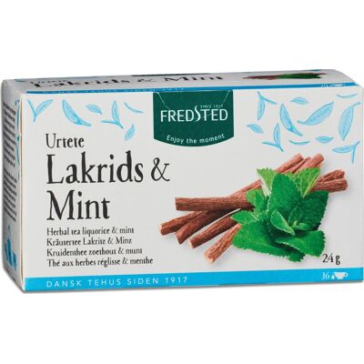 Fredsted Urtete Lakrids & Mint, 16 Breve Fredsted Urtete Lakrids & Mint, 16 Breve