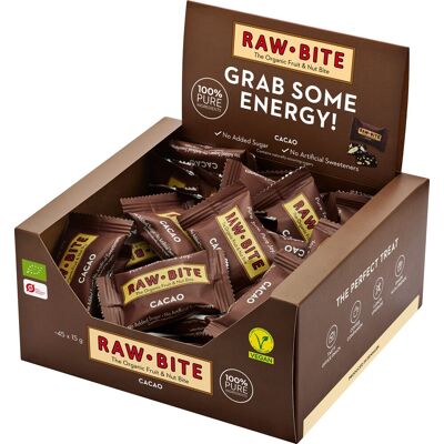 Rawbite Cacao Officebox, 45 Bites Á 15 G Rawbite Cacao Officebox, 45 Bites Á 15 G