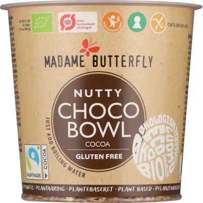 Madame Butterfly Øko Nutty Choco Bowl, 55 G Madame Butterfly Øko Nutty Choco Bowl, 55 G