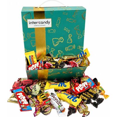 InterCandy Displayboks, Chokolade Og Slik, 1400 G InterCandy Displayboks, Chokolade Og Slik, 1400 G