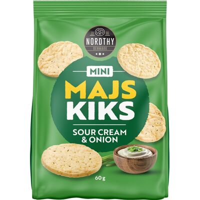 Nordthy Mini Majskiks Sour Cream & Onion, 60 G Nordthy Mini Majskiks Sour Cream & Onion, 60 G