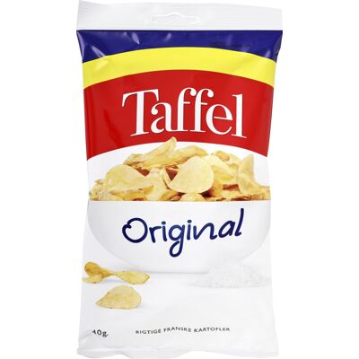 Taffel Original Chips, Minipose, 40 G Taffel Original Chips, Minipose, 40 G