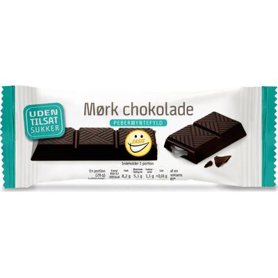 Easis Mørk Chokoladebar Med Mint, 28 G Easis Mørk Chokoladebar Med Mint, 28 G