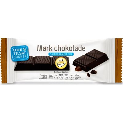 Easis Mørk Chokoladebar Med Saltkaramel, 28 G Easis Mørk Chokoladebar Med Saltkaramel, 28 G