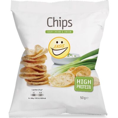 Easis Chips Med Sour Cream & Onion, 50 G Easis Chips Med Sour Cream & Onion, 50 G