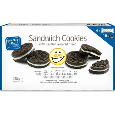 Easis Sandwich Cookies Med Cremefyld, 168 G Easis Sandwich Cookies Med Cremefyld, 168 G