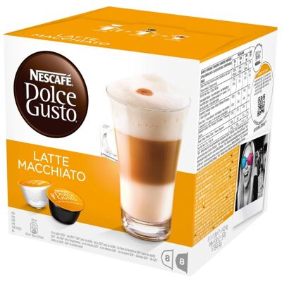 Nescafé Dolce Gusto Dolce Gusto Latte Macchiato Kaffekapsler, 16 Stk. Nescafé Dolce Gusto Dolce Gusto Latte Macchiato Kaffekapsler, 16 Stk.