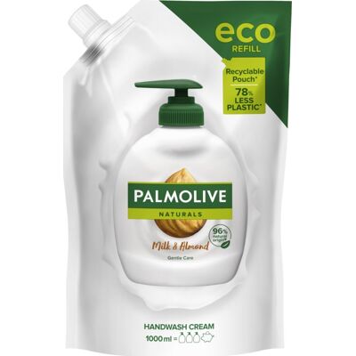 Palmolive Naturals Mandler og Mælk nærende flydende sæbe refill Palmolive Naturals Mandler og Mælk nærende flydende sæbe refill