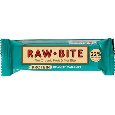 Rawbite Protein Peanut Caramel Snackbar, 45 G Rawbite Protein Peanut Caramel Snackbar, 45 G