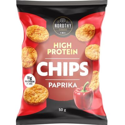 Nordthy High Protein Chips Paprika, 50 G Nordthy High Protein Chips Paprika, 50 G