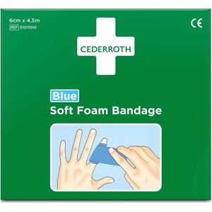 Cederroth Soft Foam Bandage   Blå   6 Cm X 4,5 M