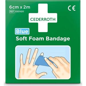 Cederroth Soft Foam Bandage   Blå   6 Cm X 2 M