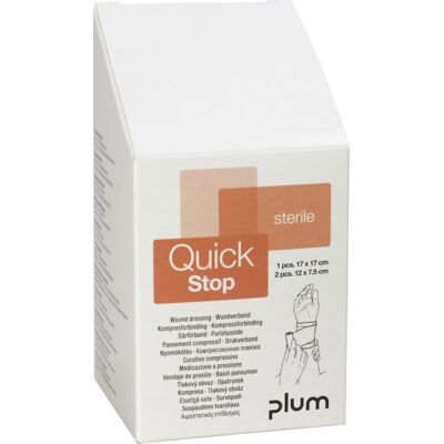 Plum Quick Stop Kompresforbinding 2 Størrelser Plum Quick Stop Kompresforbinding 2 Størrelser