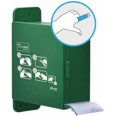 Plum Quicksoft Dispenser Inkl. 1 Blå Bandage Refil Plum Quicksoft Dispenser Inkl. 1 Blå Bandage Refil