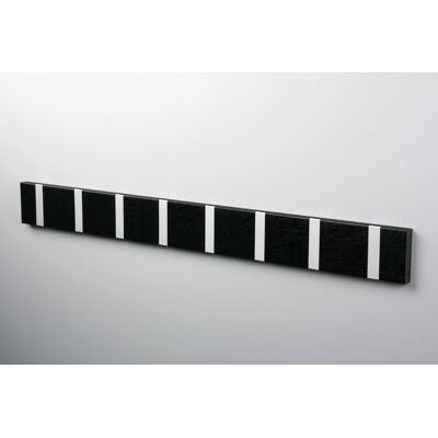 LoCa - Knax 8 - Ege mørkbejdset - Grå kroge - Wall coat rack LoCa - Knax 8 - Ege mørkbejdset - Grå kroge - Wall coat rack