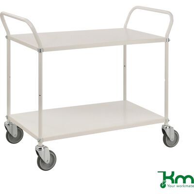 Kongamek Rullebord 2 Hylder, 1070x585x940 Mm, 250kg, Hvid Kongamek Rullebord 2 Hylder, 1070x585x940 Mm, 250kg, Hvid