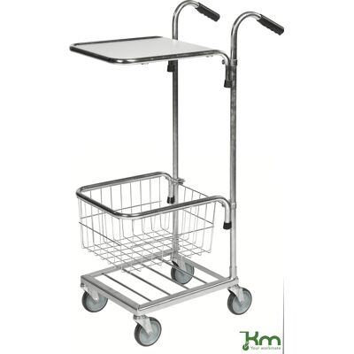 Kongamek Butiksvogn 1 Hylde/1 Trådkurv, 660x385x1090 Kongamek Butiksvogn 1 Hylde/1 Trådkurv, 660x385x1090