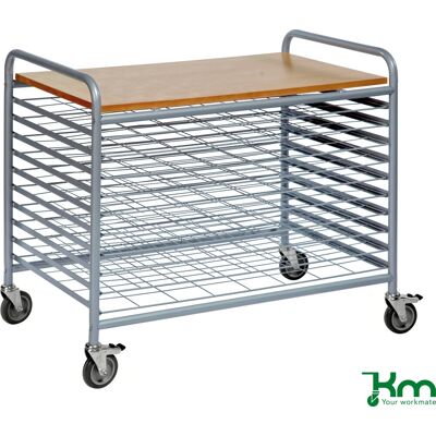Kongamek Tørrevogn - 10 Hylder, 955x600x845, 100 Kg Kongamek Tørrevogn - 10 Hylder, 955x600x845, 100 Kg