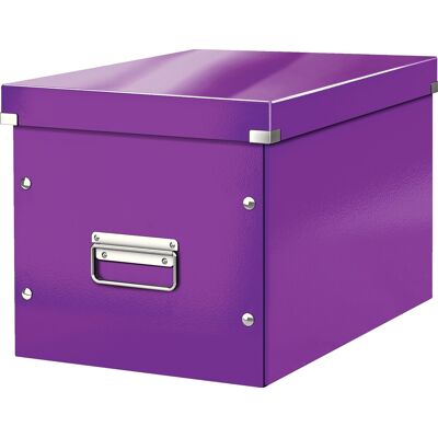 Leitz Click & Store Boks Cube L Lilla Leitz Click & Store Boks Cube L Lilla
