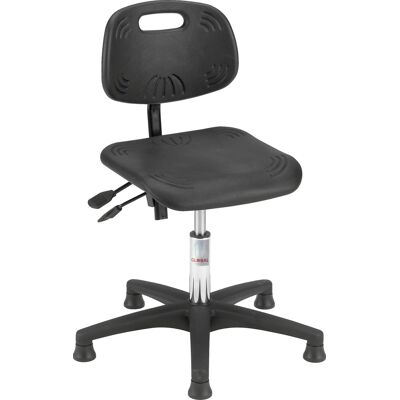 Global Simple Arbejdsstol, Sort, Pu Sæde, 36-49 Cm Global Simple Arbejdsstol, Sort, Pu Sæde, 36-49 Cm