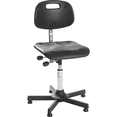 Global Classic Arbejdsstol, Sort, Pu Sæde, 47-60 Cm Global Classic Arbejdsstol, Sort, Pu Sæde, 47-60 Cm