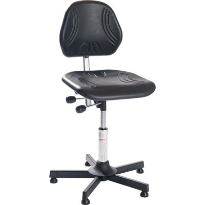 Global Comfort Arbejdsstol, Sort, Pu, 47-60 Cm Global Comfort Arbejdsstol, Sort, Pu, 47-60 Cm