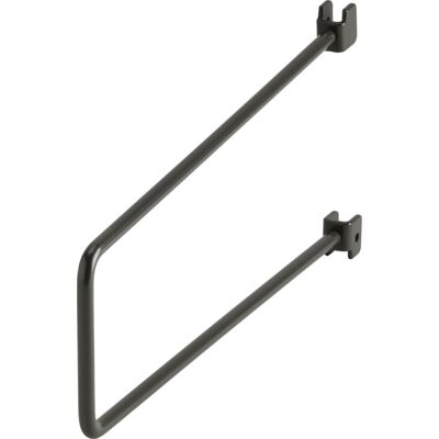 Elfa Bogstøtte Til Skinne, L:250 Mm, Grafit, 2 Stk Elfa Bogstøtte Til Skinne, L:250 Mm, Grafit, 2 Stk