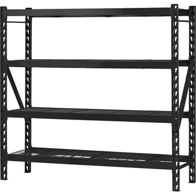 Probuilder Stålreol M. 4 Gitterhylder, 800 Kg, 183x196x61 Cm Probuilder Stålreol M. 4 Gitterhylder, 800 Kg, 183x196x61 Cm