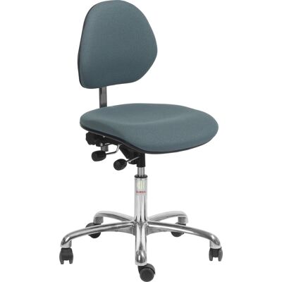 Global Office Arbejdsstol Lav Ryg, Blågrå, Stof, 44-56 Cm Global Office Arbejdsstol Lav Ryg, Blågrå, Stof, 44-56 Cm