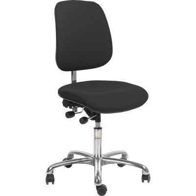 Global Office Arbejdsstol Høj Ryg, Sort, Stof, 44-56 Cm Global Office Arbejdsstol Høj Ryg, Sort, Stof, 44-56 Cm