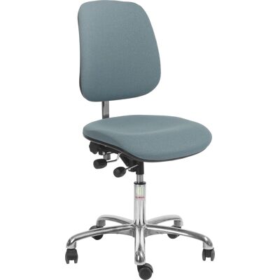 Global Office Arbejdsstol Høj Ryg, Blågrå, Stof, 44-56 Cm Global Office Arbejdsstol Høj Ryg, Blågrå, Stof, 44-56 Cm