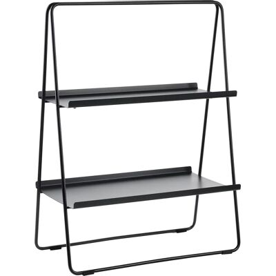 Zone Bord Reol, M/2 Hylder, 53 X 29 X 75cm, Sort Zone Bord Reol, M/2 Hylder, 53 X 29 X 75cm, Sort