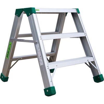 Alulock Arbejdsbuk 3 Trin, Platform 60x24 Cm Alulock Arbejdsbuk 3 Trin, Platform 60x24 Cm