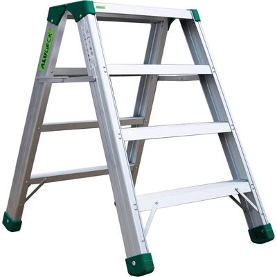 Alulock Arbejdsbuk 4 Trin, Platform 60x24 Cm Alulock Arbejdsbuk 4 Trin, Platform 60x24 Cm