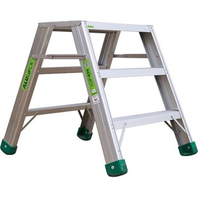 Alulock Arbejdsbuk 3 Trin, Platform 60x30 Cm Alulock Arbejdsbuk 3 Trin, Platform 60x30 Cm
