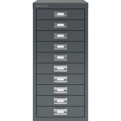Bisley Multidrawer Skuffeskab, 10 Skuffer,Antracit Bisley Multidrawer Skuffeskab, 10 Skuffer,Antracit