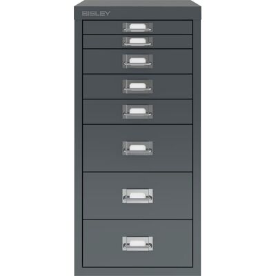 Bisley Multidrawer Skuffeskab, 2+3+3, Antracit Bisley Multidrawer Skuffeskab, 2+3+3, Antracit