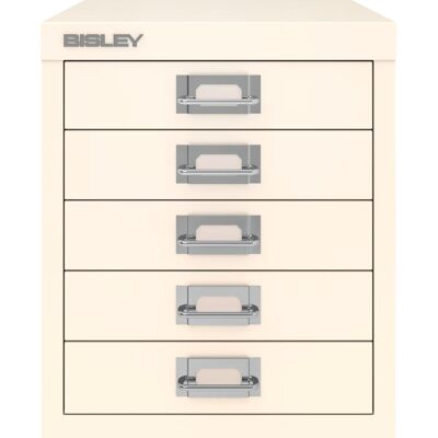 Bisley Multidrawer Skuffeskab, 5 Skuffer, Hvid Bisley Multidrawer Skuffeskab, 5 Skuffer, Hvid