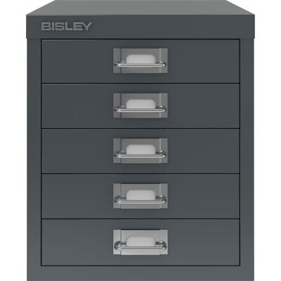 Bisley Multidrawer Skuffeskab, 5 Skuffer, Antracit Bisley Multidrawer Skuffeskab, 5 Skuffer, Antracit