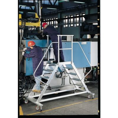Alulock Trappeplatform 60x80 Cm 2x7 - Højde 1,61 M Alulock Trappeplatform 60x80 Cm 2x7 - Højde 1,61 M