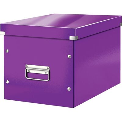 Leitz Click & Store Boks Cube L Lilla Leitz Click & Store Boks Cube L Lilla